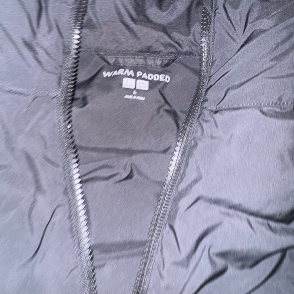 Warm Padded Jacket Womens L Black Hood Ultra Lightweight Down Puffer - Picture 3 of 3